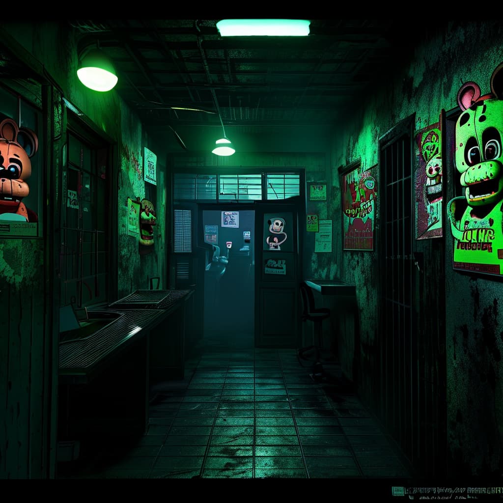Five Nights At Freddy world illustration