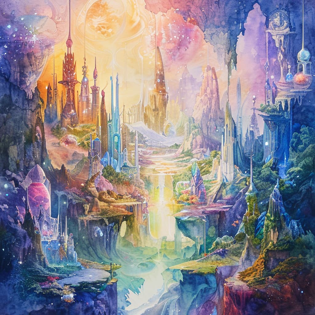 Luminaria world illustration