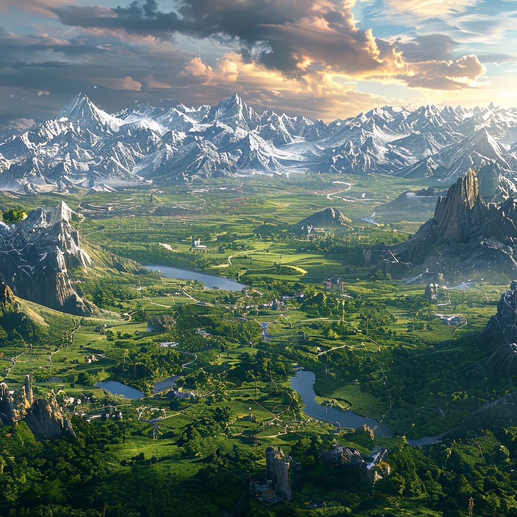 Ghanor world illustration