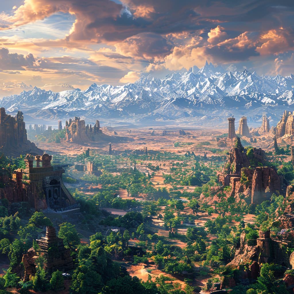 Talaniel world illustration