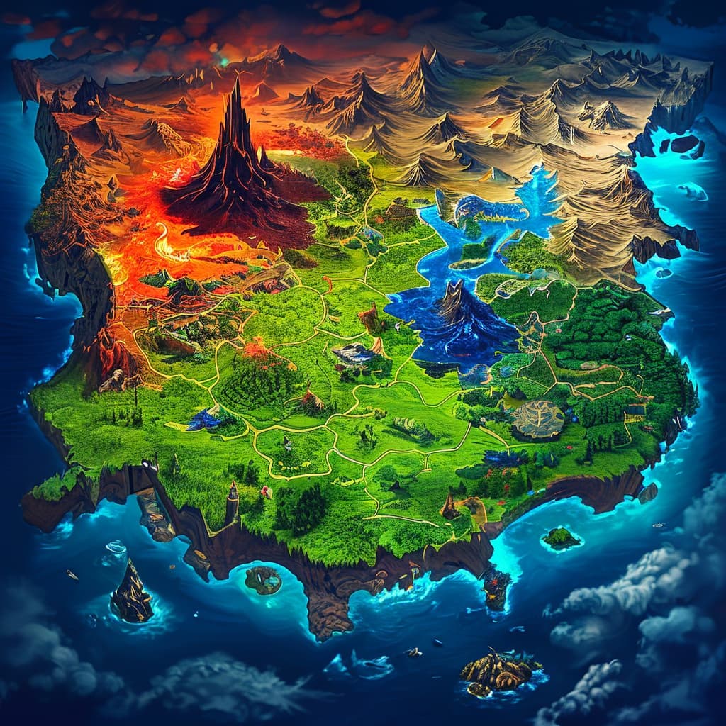 The Journey world illustration