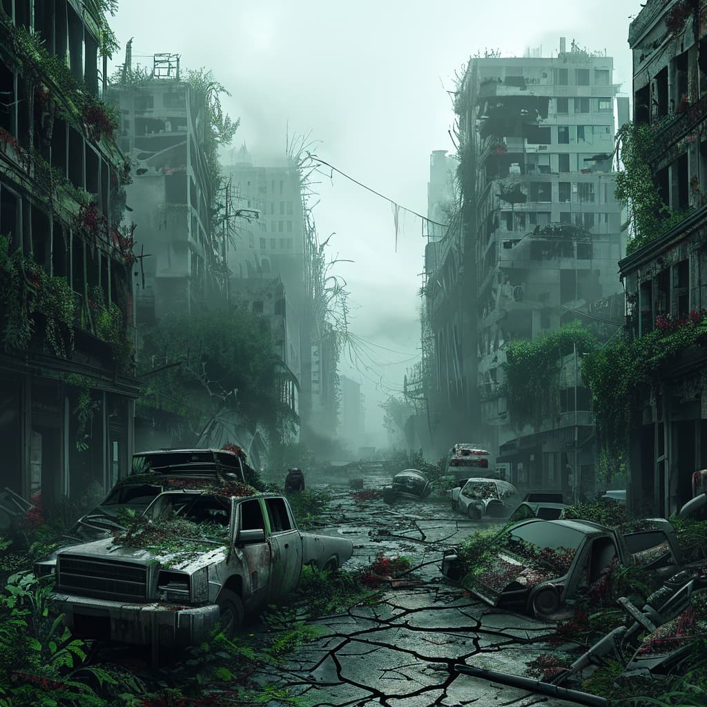 The Walking Dead world illustration